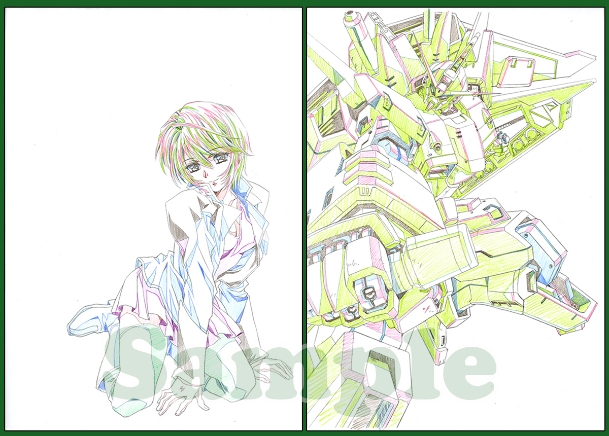 片励会】かわらじま晃 「ガンダムSEED/ルナマリア」イラスト用原画 