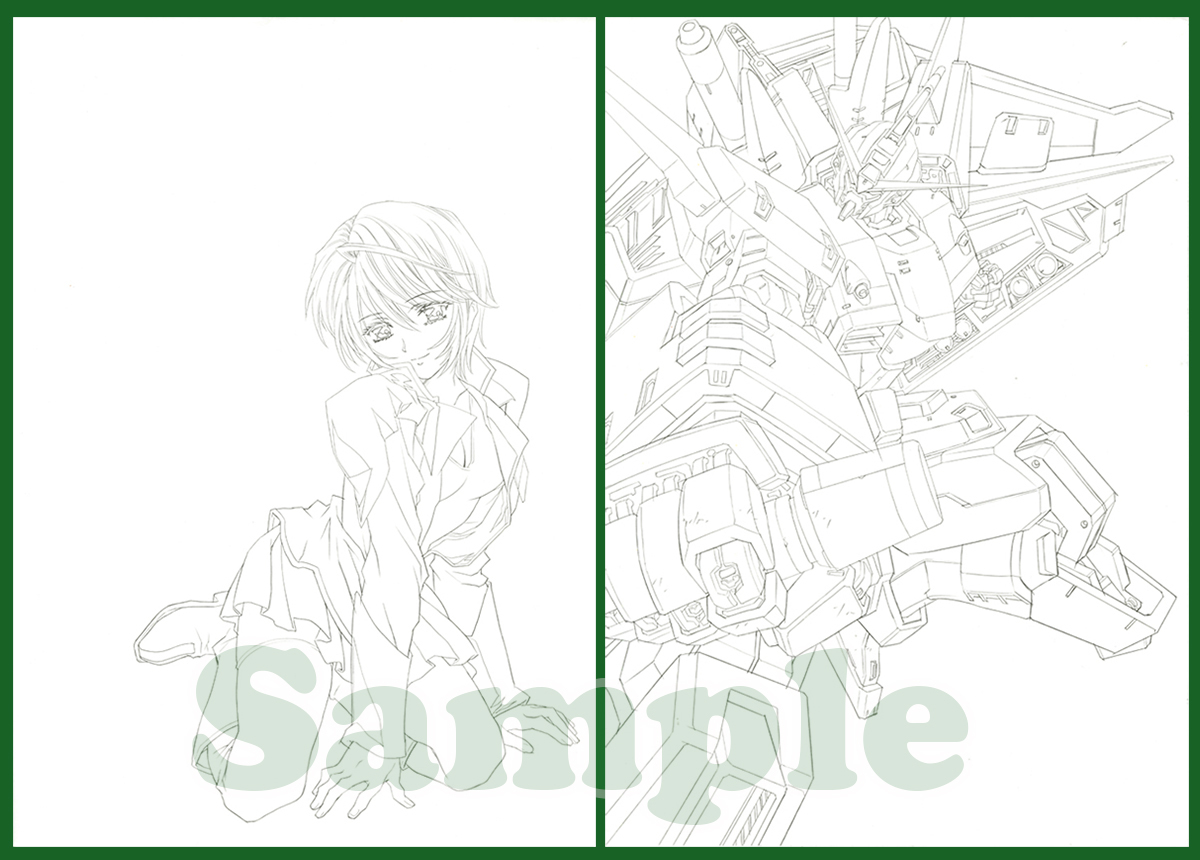 片励会】かわらじま晃 「ガンダムSEED/ルナマリア」イラスト用原画 