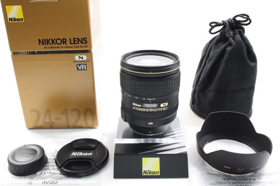 【 HORITA CAMERA 】B(良品) 1471 Nikon AF-S NIKKOR 24-120mm F4 G ED VR 62241218 ニコン F値通し 手振れ補正 大口径 ケース 元箱付き