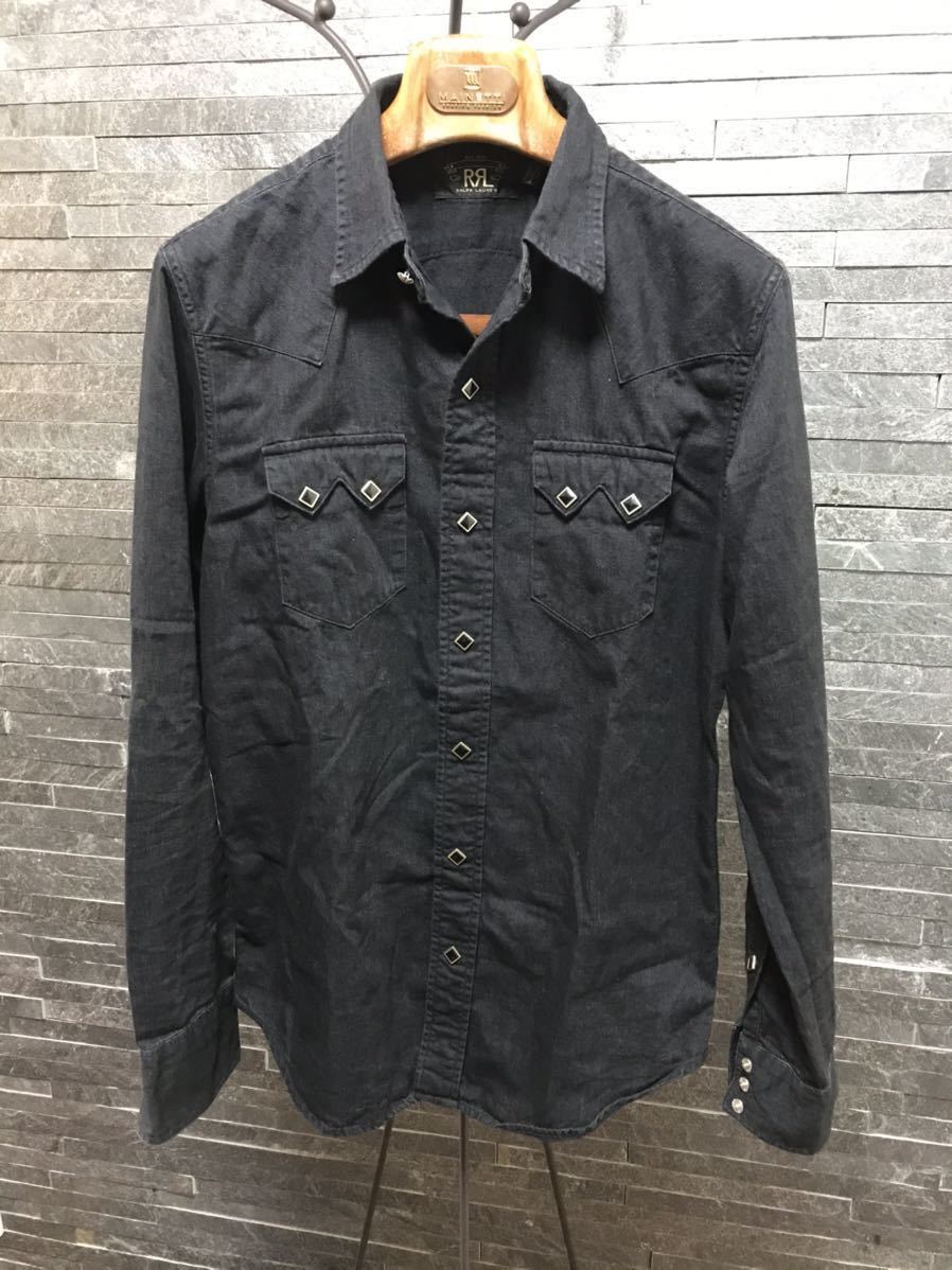 新作入荷，高品質 RRL ウェスタンシャツ ブラック サイズS(ジャケット、上着)｜売買されたオークション情報、yahooの商品情報をアーカイブ公開 - オークファン 男性用