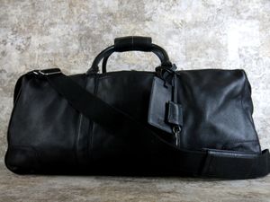 美品コーチ大容量ボストンバッグ2way オールレザーブラック5404