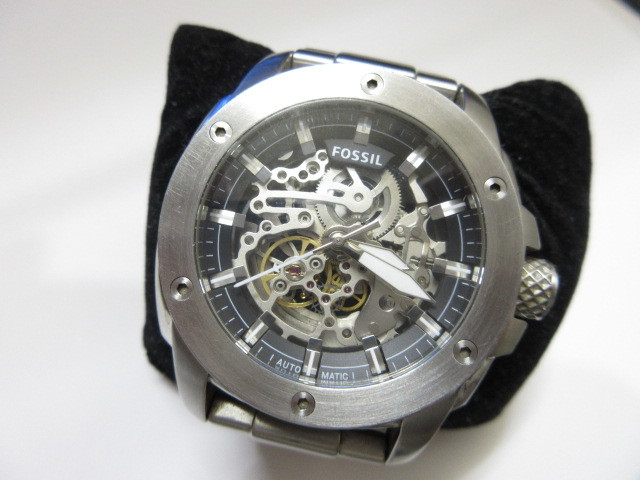 ◇Fossil フォッシル◇ スケルトン 裏スケ 自動巻き メンズ 腕時計 