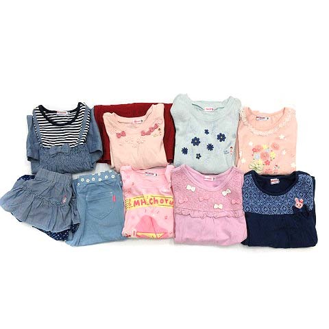 【大人気，安い】 ミキハウス mikihouse 子供服 Tシャツ ワンピース パンツ スカート 9点セット 120cm /KH(長袖カットソー)｜売買されたオークション情報、yahooの商品情報をアーカイブ公開 - オークファン 女の子用