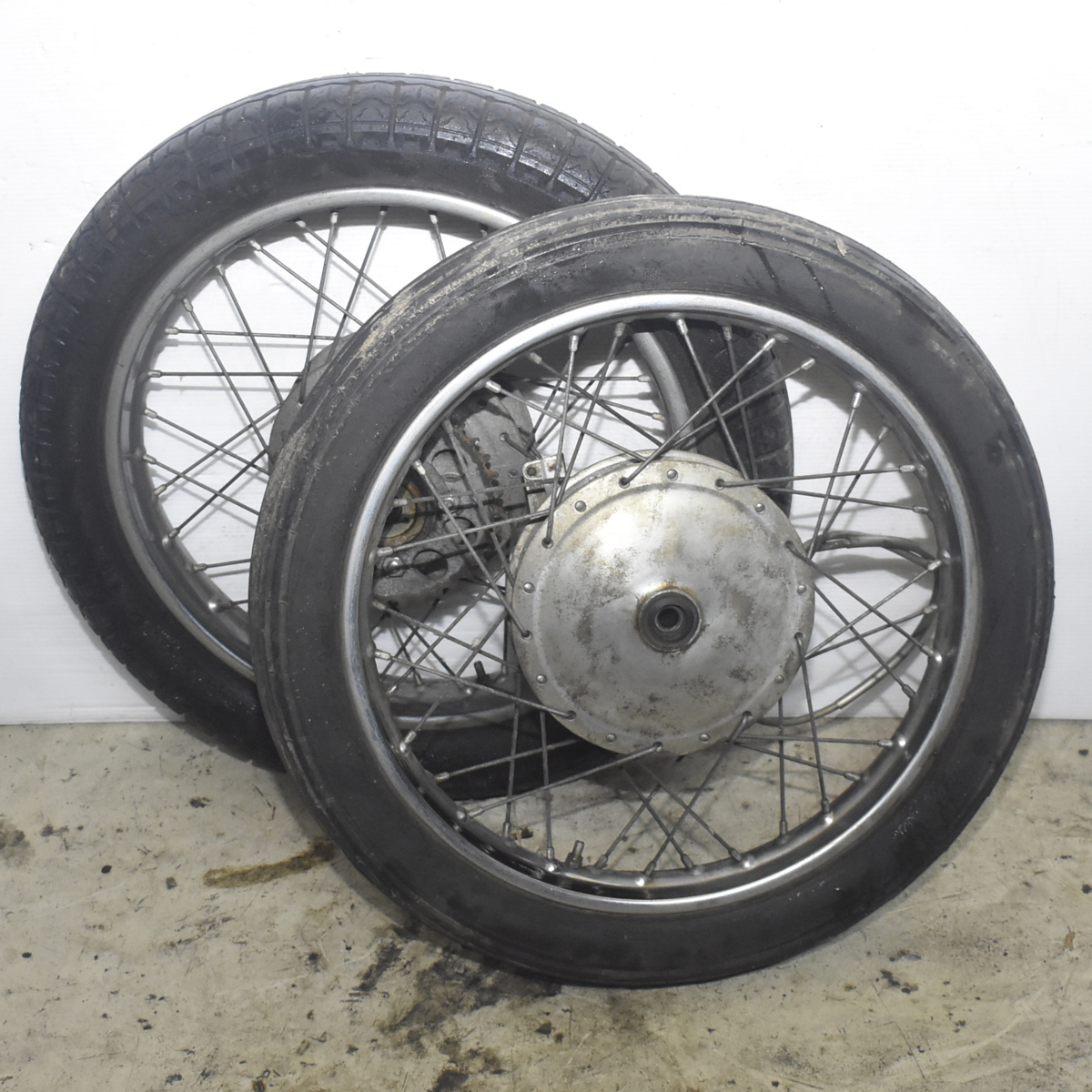 ホンダ CB350エクスポート ドラムブレーキ ホイール 前後セット F18x1