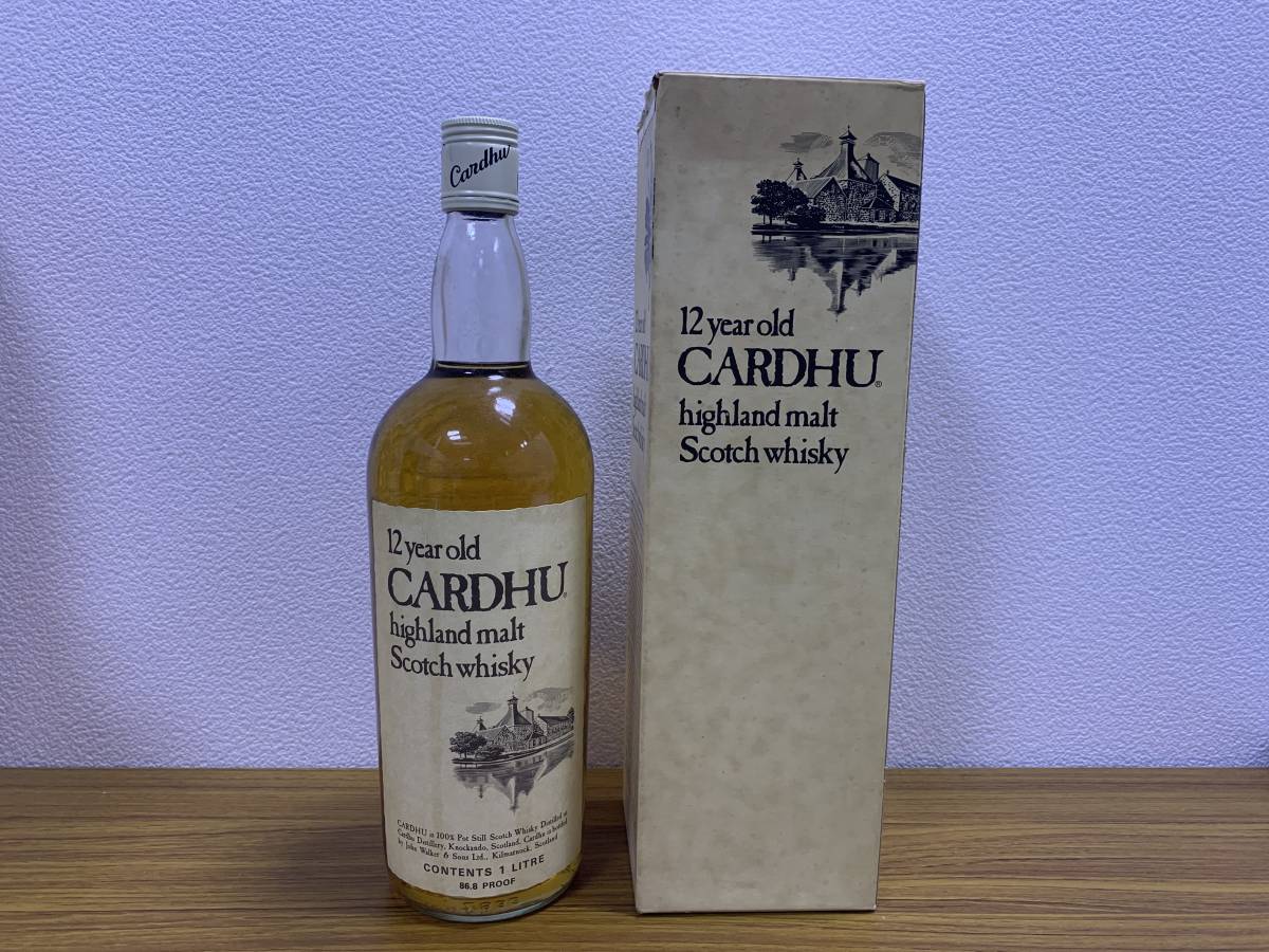 飲料・酒 未開栓 Cardhu 12年 シングルモルトウイスキー 1L