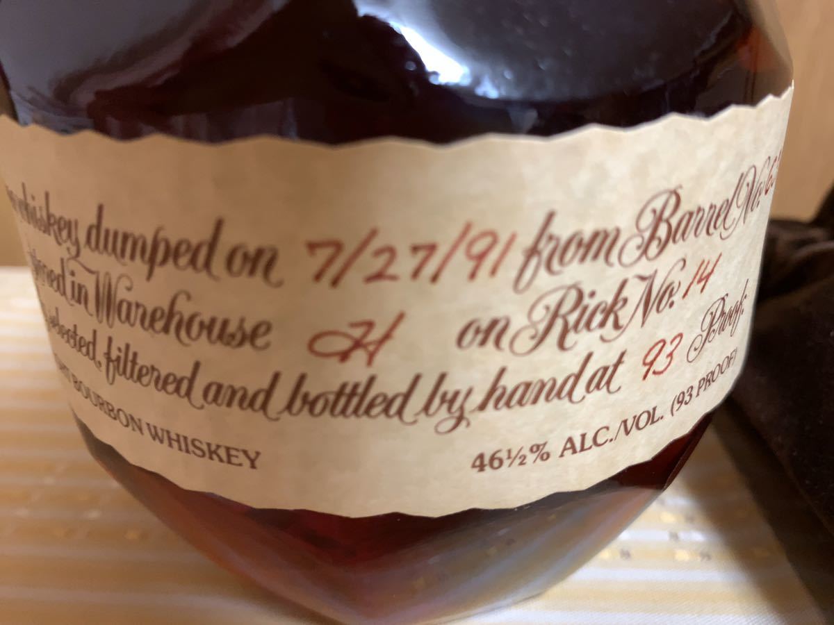 ブラントン 1991年 750ml ウイスキー シングルバレル Blanton