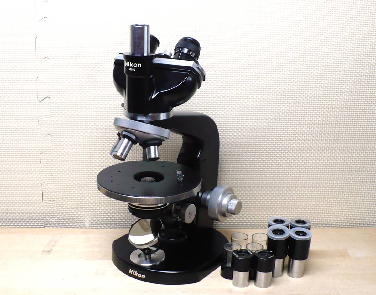 ニコンS型顕微鏡 S ニコン 日本光学 ◇Nikon MICROSCOPE 双眼顕微鏡 木
