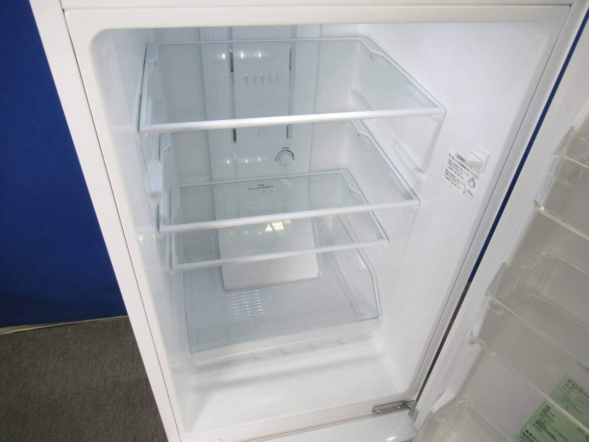 東芝 153L 冷蔵庫 GR-P15BS 2019年製 2ドア GR-P15BS(W) 2ドア冷蔵庫