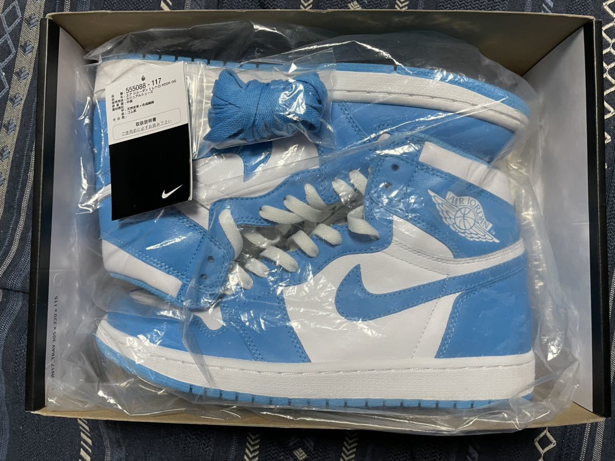NIKE AIR JORDAN 1 RETRO UNC エアジョーダン1 ノースカロライナ 27.0 