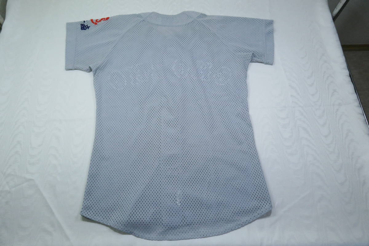 銚子商業 野球部 メッシュ ユニフォーム サイズL ミズノ MIZUNO グレー