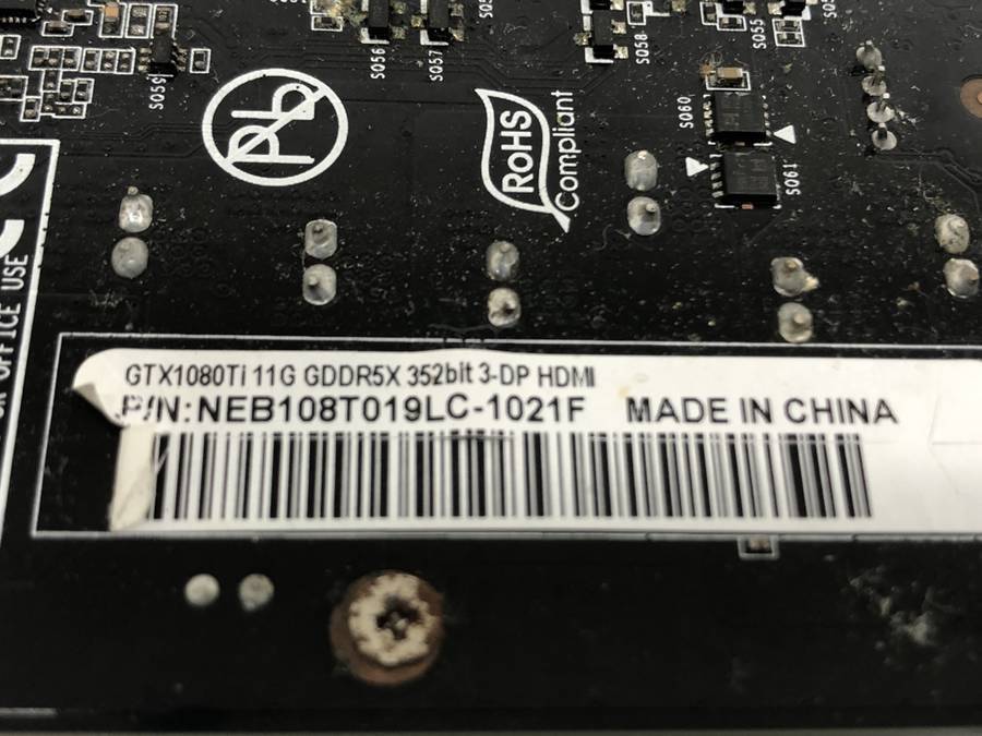 PALIT GEFORCE GTX 1080 Ti ジャンク パーツ PCI Express 【公式通販】