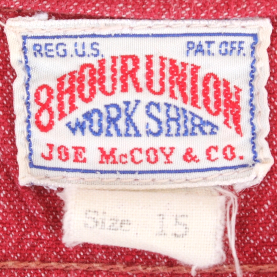 00119)良品JOEMcCOY旧ジョーマッコイ8HOUR UNION 15(Mサイズ) (長袖 