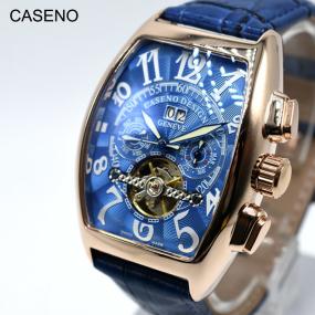 2025，新作登場 【送料無料】caseno 自動巻き 機械式腕時計 クロノ 