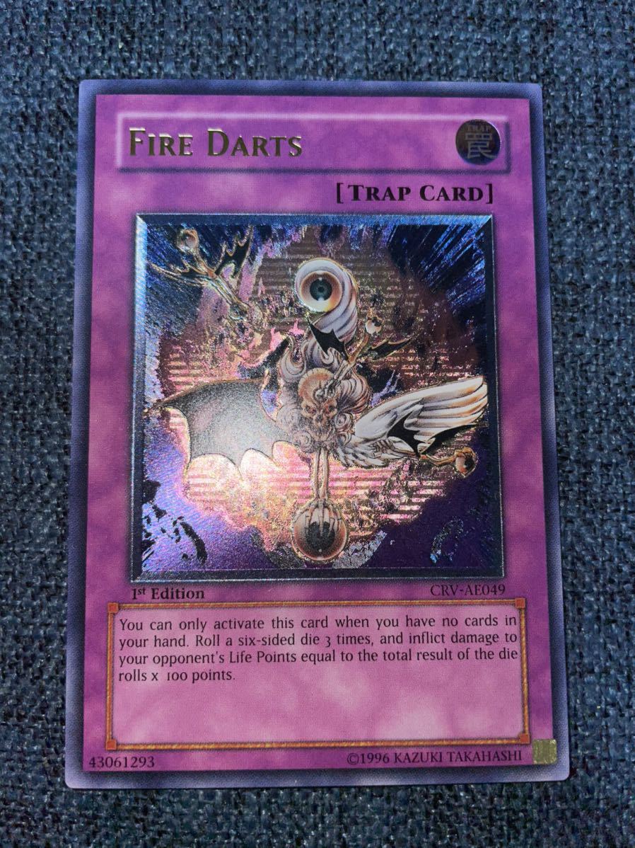 ファイアーダーツ　旧アジア　レリーフ　PSA9 ファイアーダーツ レリーフ PSA9 状態A-〕☆旧アジア 遊戯王 旧アジア