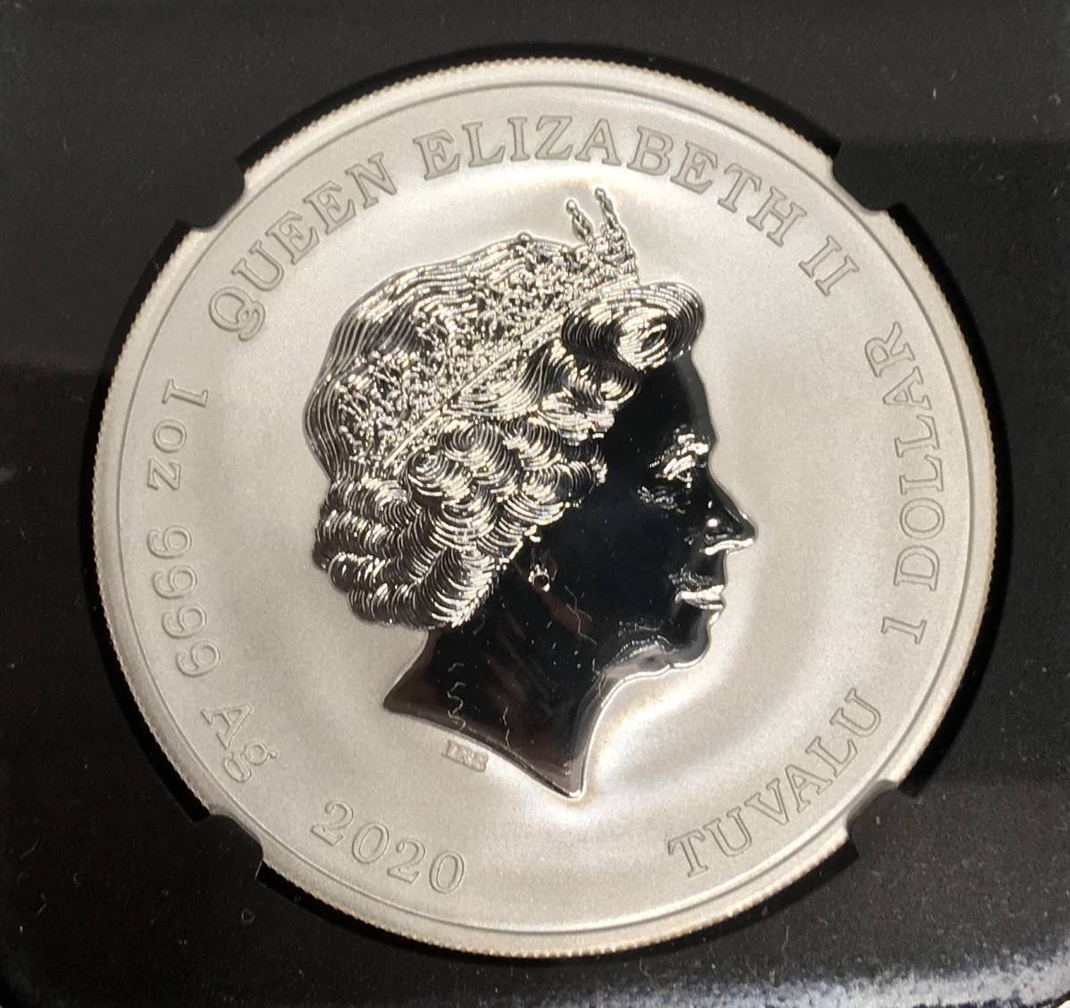 007 ツバル MS70 1oz NGC ジェームズ・ボンド 銀貨 2020年イギリス連邦 