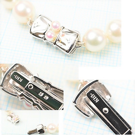美品】ミキモト K18 パール ネックレス 7～8mm ミキモト MIKIMOTO
