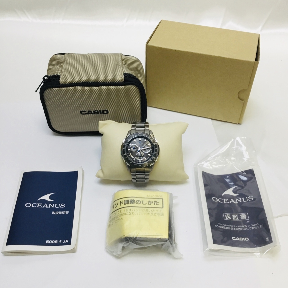 T/良品】 CASIO OCEANUS 電波ソーラー 腕時計 OCW-M800TBJ-1AJF 