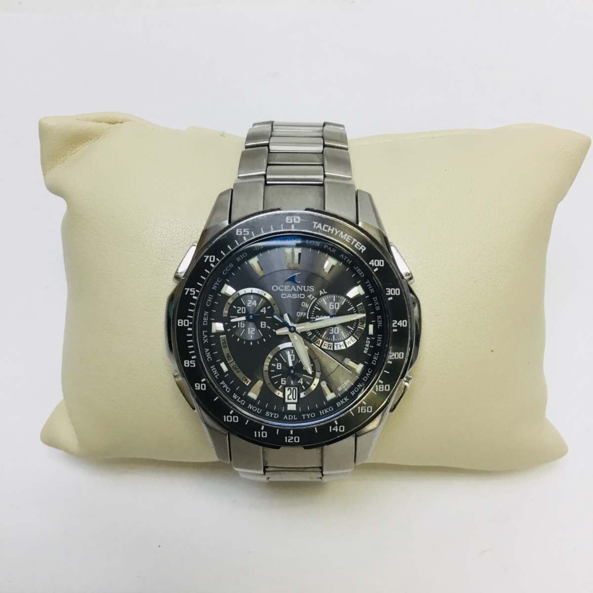 T/良品】 CASIO OCEANUS 電波ソーラー 腕時計 OCW-M800TBJ-1AJF 