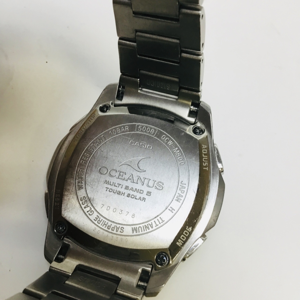 T/良品】 CASIO OCEANUS 電波ソーラー 腕時計 OCW-M800TBJ-1AJF 