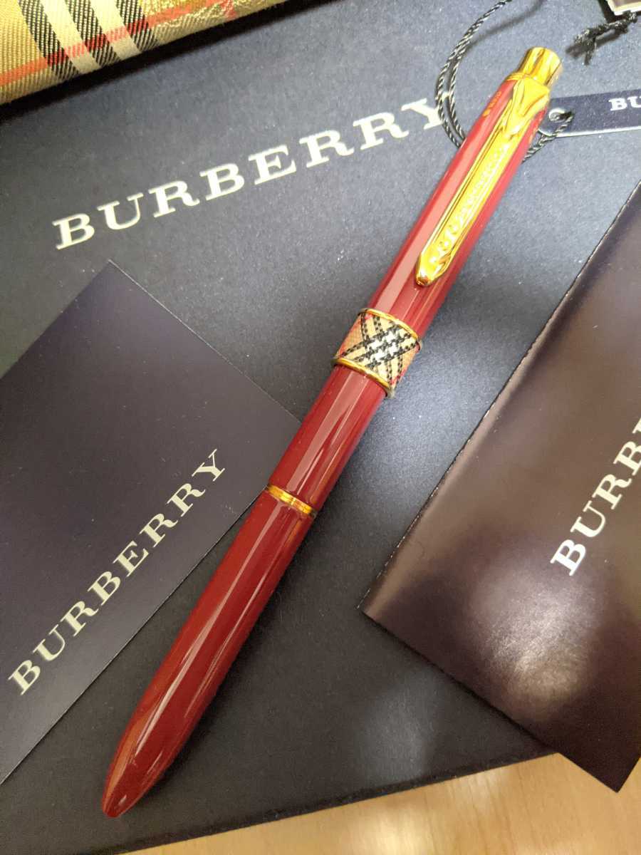 希少品 BURBERRY ペンケース 昭和レトロ アンティーク シャーペン
