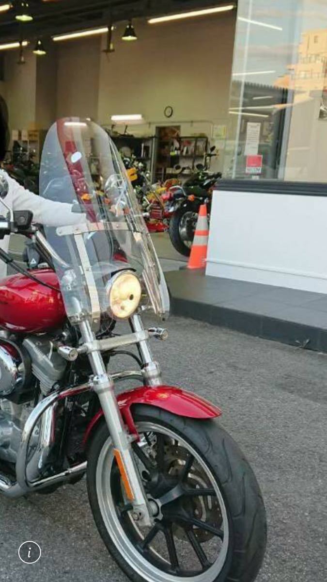 即決 値下 美品’11～XL883L XL1200C クイックリリースデタッチャブルツーリングウインドシールド スクリーン スポーツスター ハーレー純正