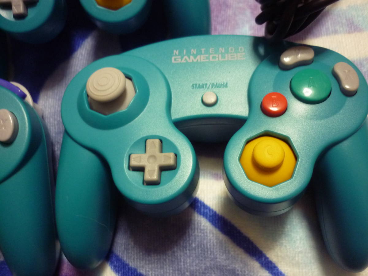 GC ゲームキューブ コントローラ エメラルドブルー 3個 ゲームキューブ