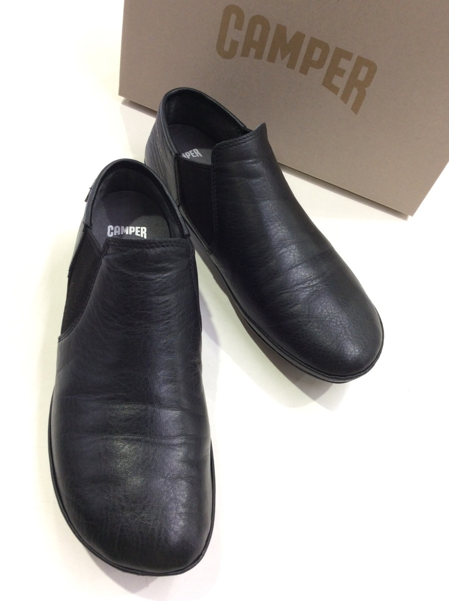 CAMPER カンペール k400123-003 Right Nina サイドゴアレザーシューズ