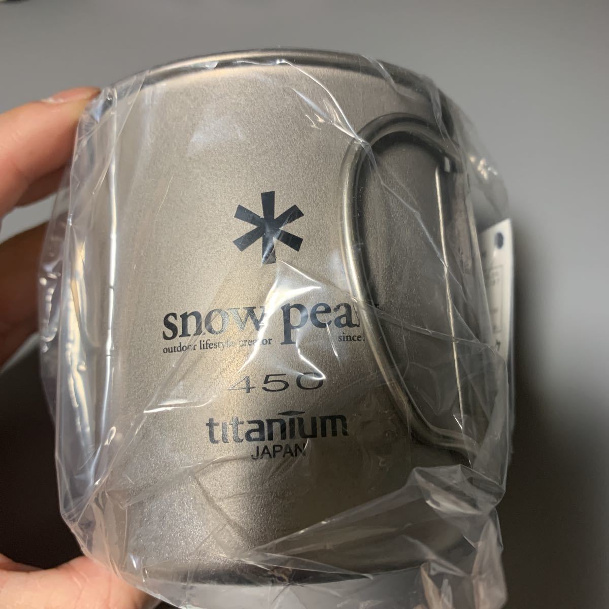 スノーピーク snow peak 旧ロゴ! チタンシングルマグ450 貴重廃盤 新品