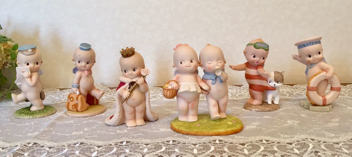 加藤工芸 ローズオニール キューピー 置物 陶器 - kewpie Yahoo 