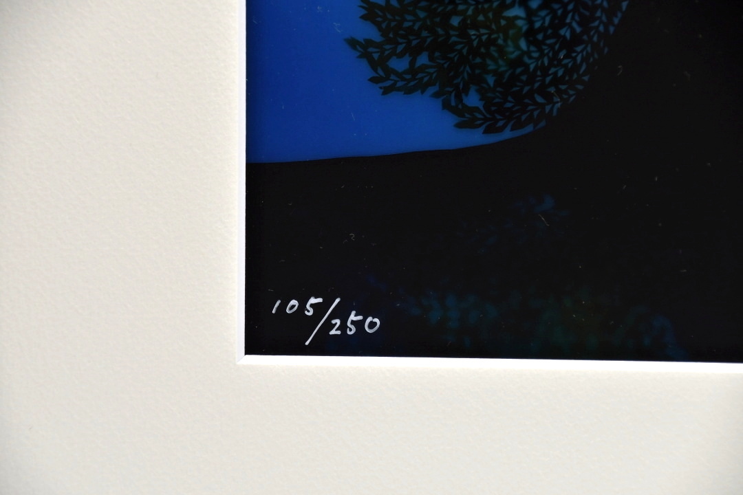 676 百貨店購入 藤城清治 ライトアップアート 「月光の響き」 105/250