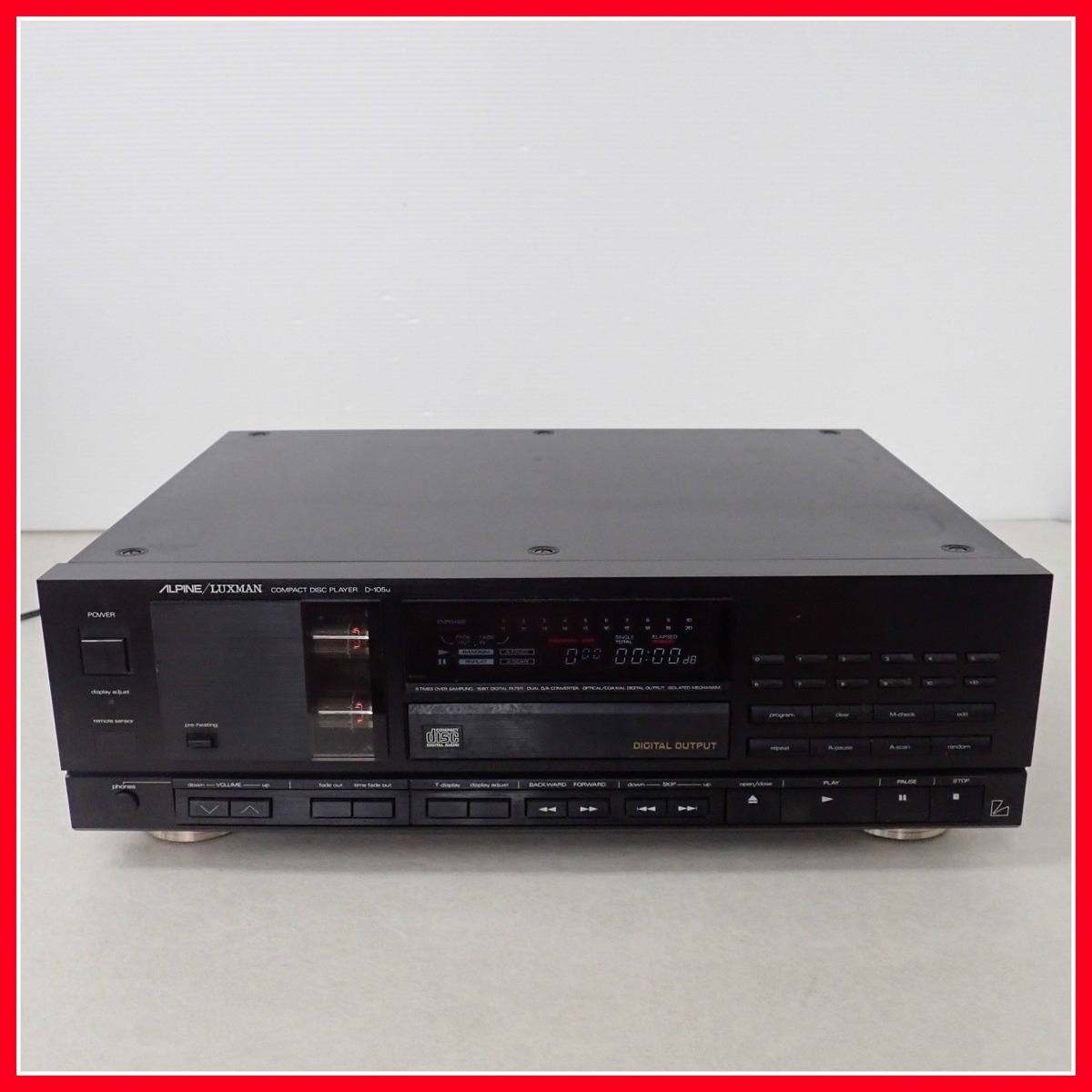 ALPINE/LUXMAN D-105u 真空管CDプレイヤー 本体　ジャンク品 D-105u - ALPINE⁄LUXMAN CD 中古オーディオ 高価買取・販売 ハイファイ