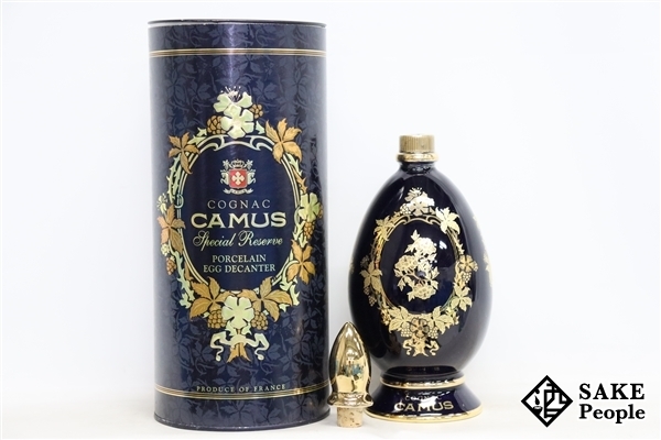 未開栓CAMUS スペシャルリザーブ エッグデキャンタ陶器ボトル 古酒