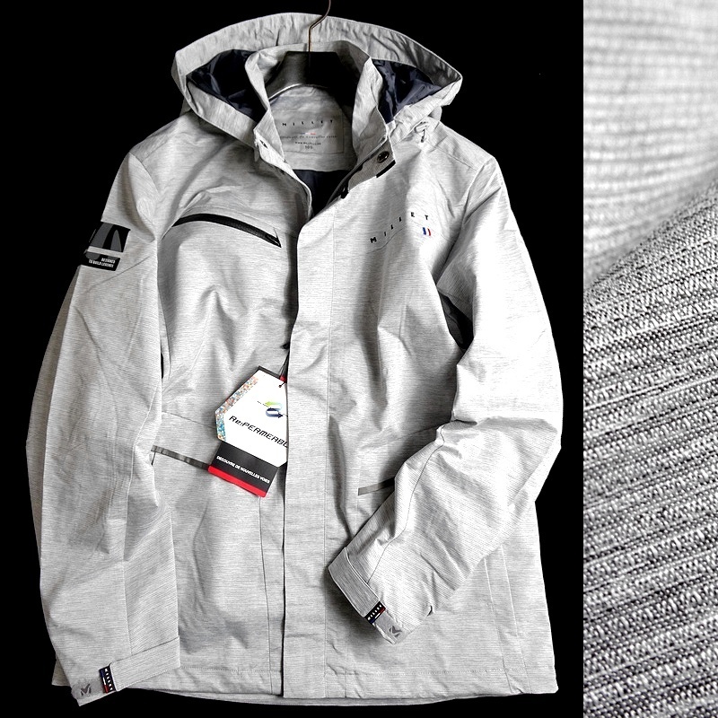 □MILLET ミレー 新品 フランス発 防水×透湿 Re:PERMEABLE メランジ調 