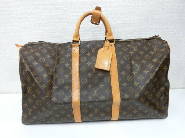 豊205B9/1C〇LV ルイヴィトン モノグラム キーポル 55 ボストンバッグ