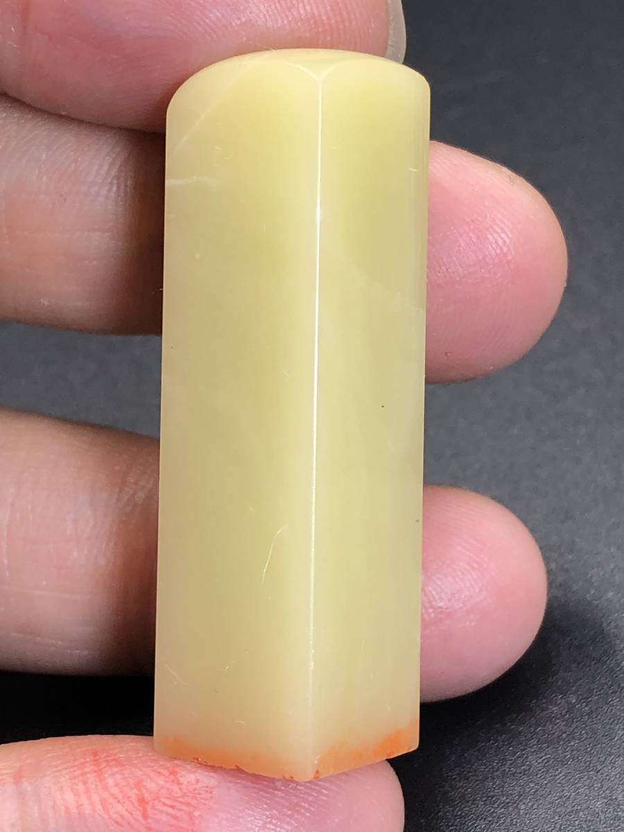 篆刻 印材 印鑑 中国美術 古印材 古玩 寿山石 鶏血石 天然石 落款 骨董品