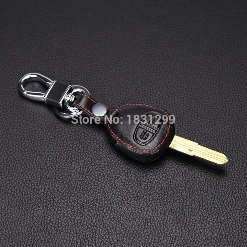 新しいデザイン本革カバー財布キーリモートケース用三菱アウトランダーasxコルトランサーグランディス*_3