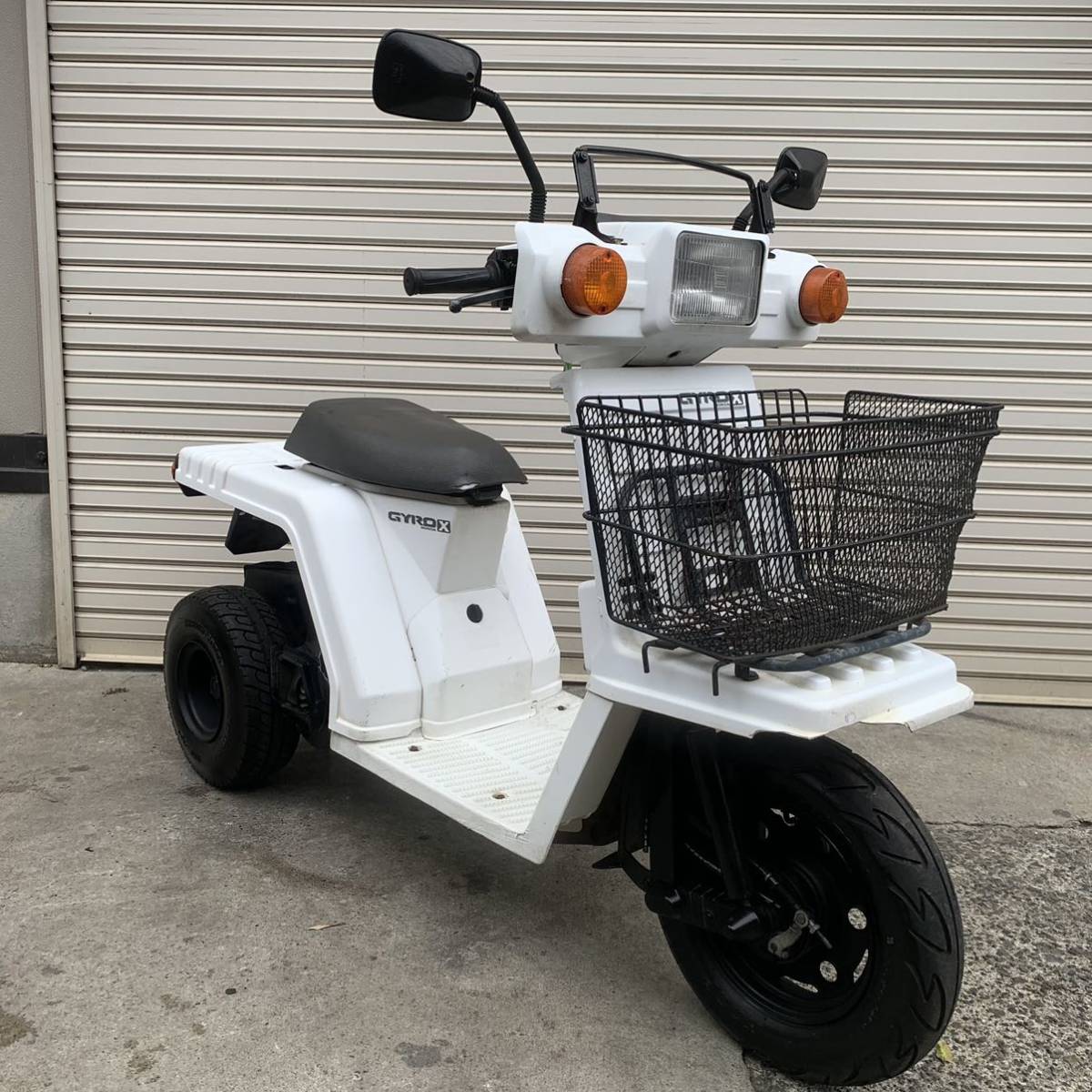 【売約済】ホンダ ジャイロアップ 2スト ウーバー等の配達に即使えます 横浜 ホンダ ジャイロX 実働 2スト 前カゴ付 検 ミニカー 配達