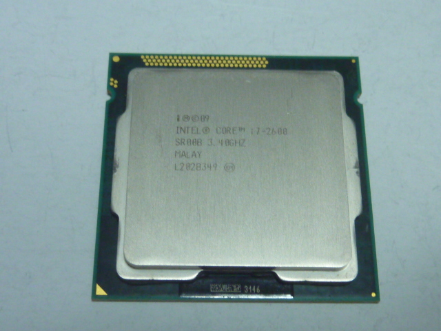 INTEL CPU Core i7 2600 4コア8スレッド 3.40GHZ SR00B CPUのみ