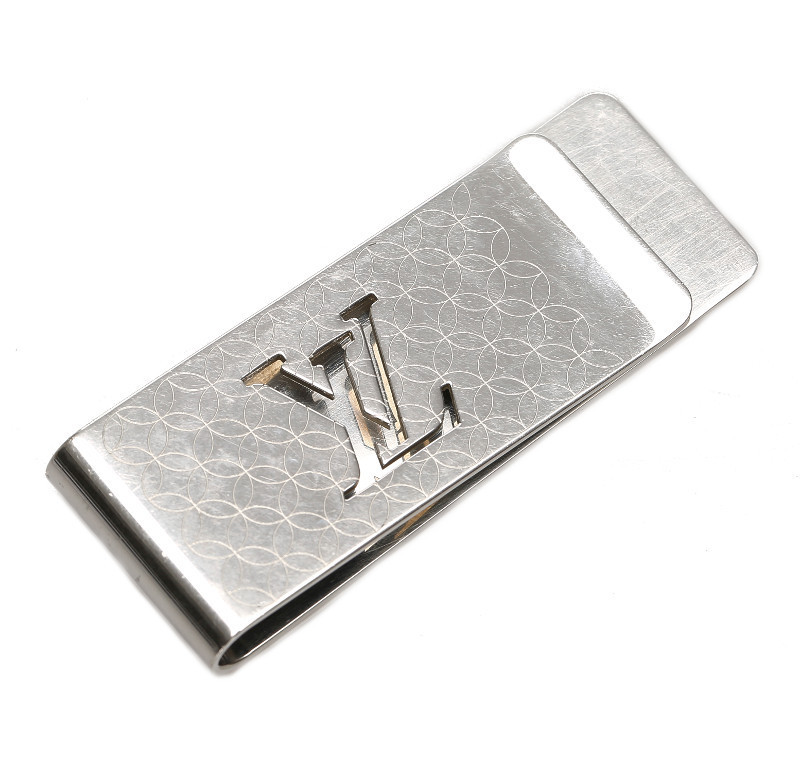ルイ ヴィトン シルバー メッキ シャンゼリゼ マネークリップ レディース LOUIS VUITTON 中古