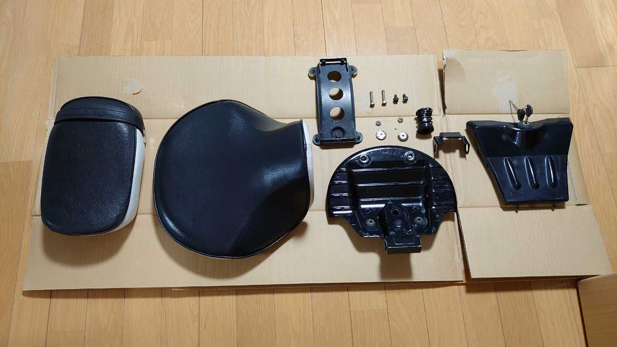 激安大特価，定番人気 エストレヤ セパレートシート 一式 程度良好 ソロシート BJ250 エストレア シングル(純正品)｜売買されたオークション情報、yahooの商品情報をアーカイブ公開 - オークファン カワサキ用