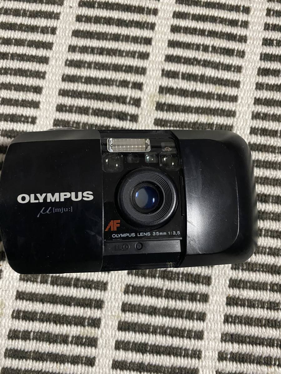 さ*中様 初代 OLYMPUS μ[mju:] 【通電確認 ジャンク品】 オリンパス