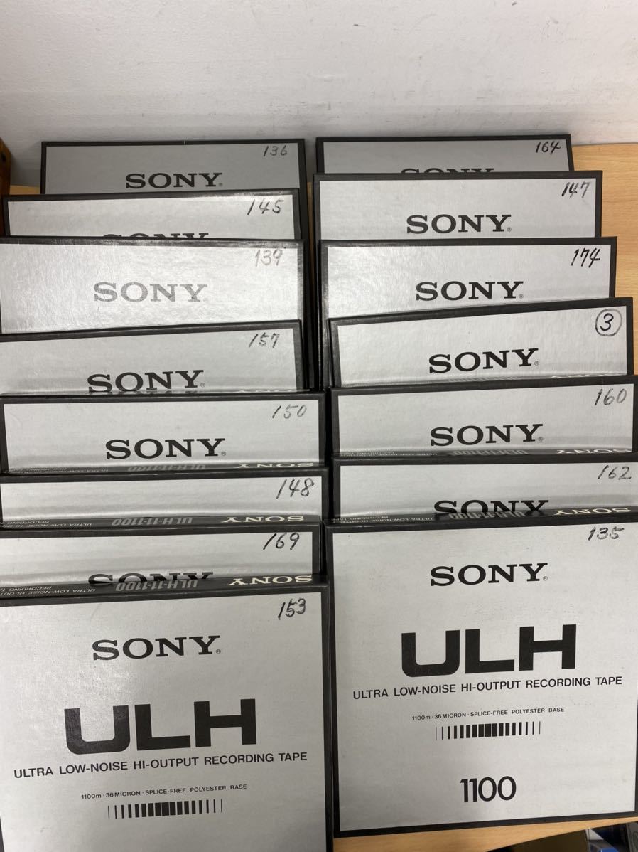 定番人気，HOT ② SONY ソニー オープンリールテープ ULH-11-1100 15本セット 録音済み 使用済み ウルトラローノイズ ハイアウトプット 1100m 36micron(オープンリールデッキ)｜売買されたオークション情報、yahooの オープンリールデッキ