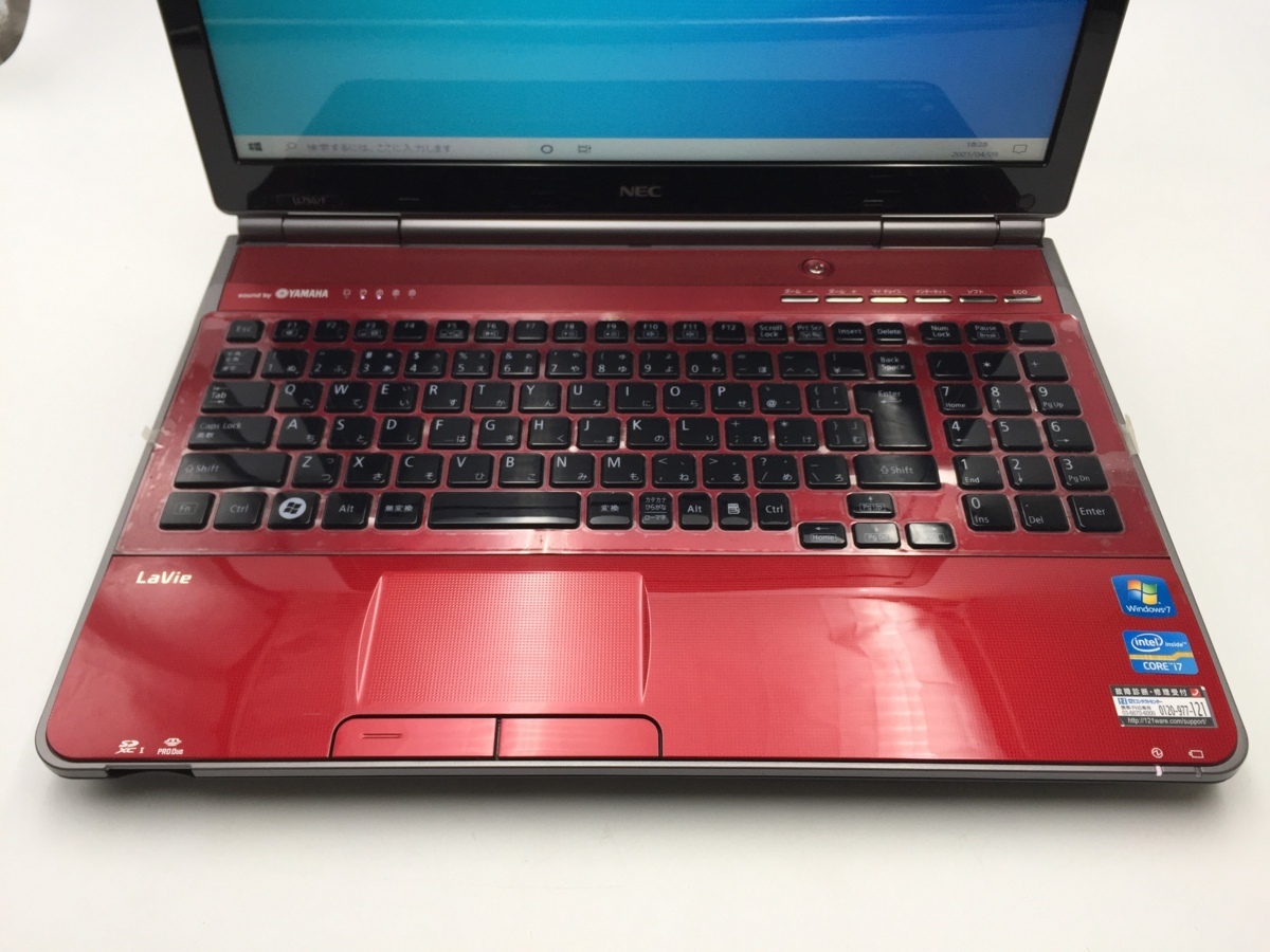 NEC LaVie L LL750/F26R PC-LL750F26R ノートPC 15.6インチ win10home