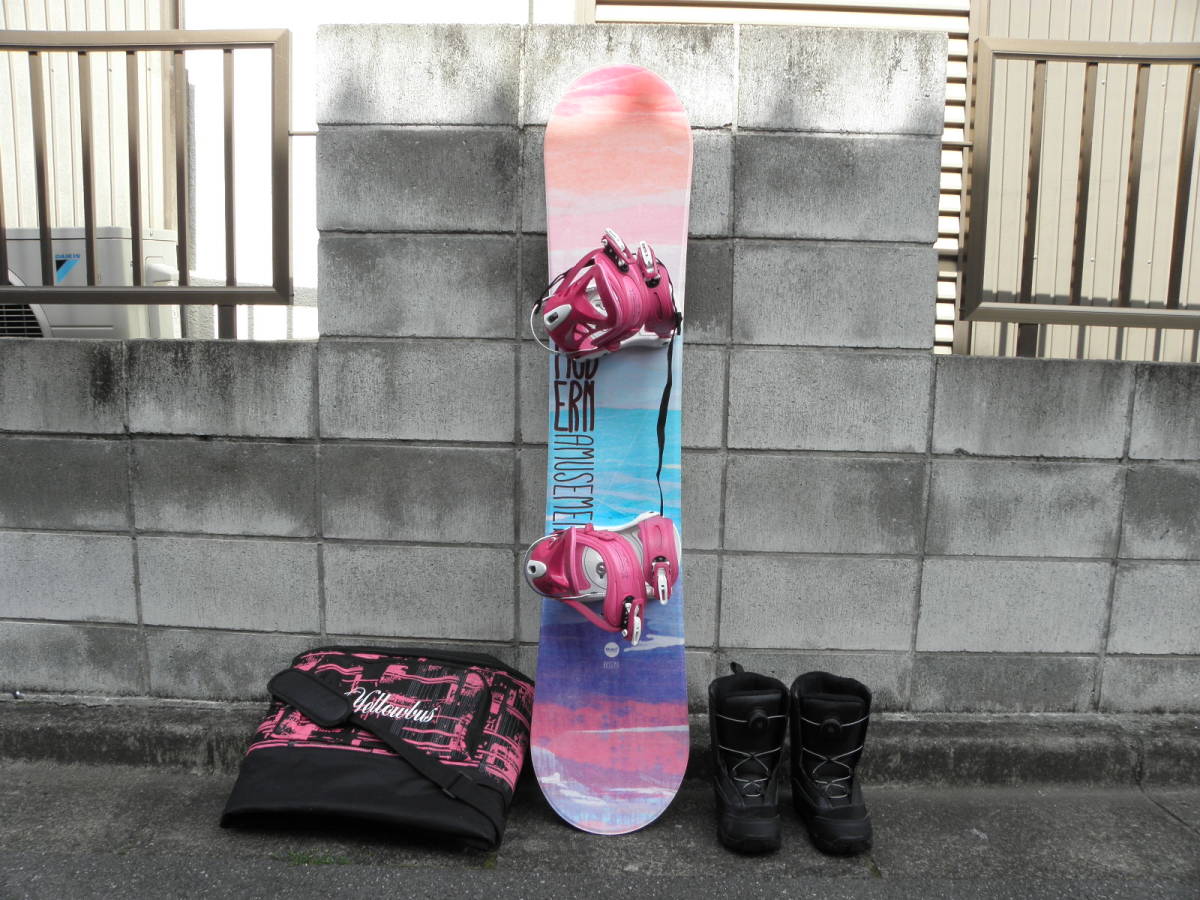 Modern スノーボード Amusement 3点セット 144cm 140cm ブーツHEAD 144