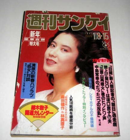 古舘伊知郎 斉藤慶子 麻実れい 森田健作 林真理子 小林繁 清原和博 吉永小百合 鈴木宗男 コンテスト水着美人 他 週刊サンケイ1987 写真週刊誌 売買されたオークション情報 Yahooの商品情報をアーカイブ公開 オークファン Aucfan Com