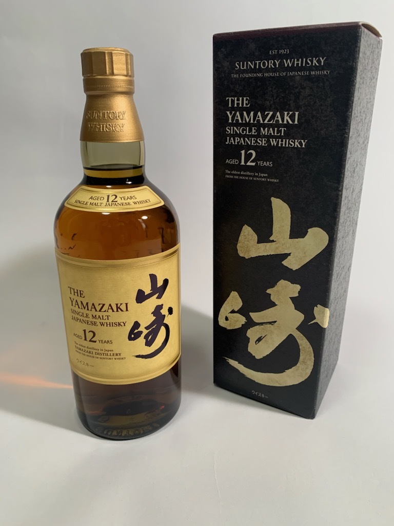 サントリー山崎12年 シングルモルトウイスキー　♪未開栓箱付き♪_1