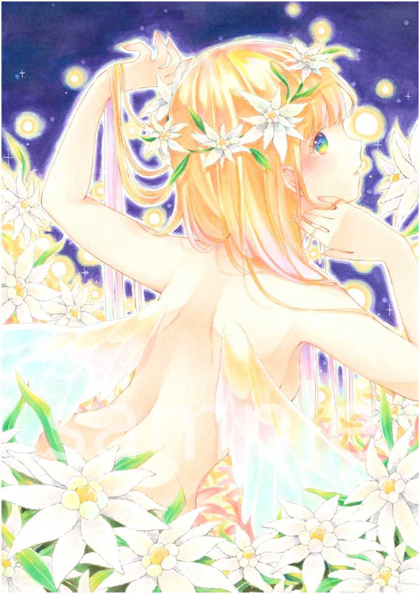 B5サイズオリジナル手描きイラスト 笑顔が一番 祝日