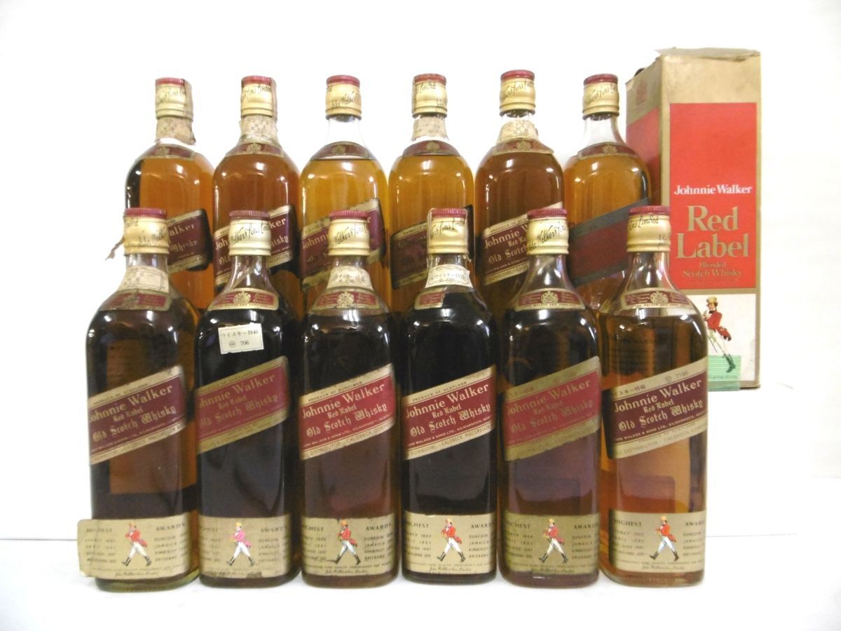 HOT，格安 1円スタート 古酒 未開栓 12本セット Johnnie Walker ジョニーウォーカー Red Label レッド ラベル 特級 箱&times;1 760ml 43% L1650szU(スコッチ)｜売買されたオークション情報、yahooの商品情報をアーカイブ スコッチ