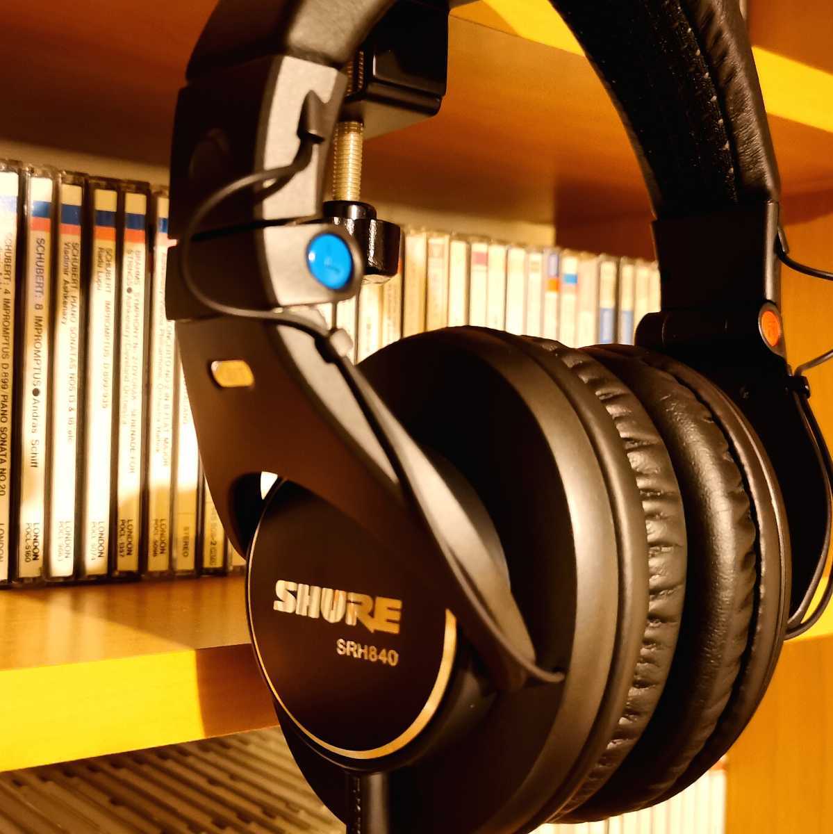 SHURE SRH840 モニターヘッドホン 中古良品 SHURE - SRH840 国内正規品