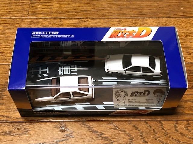 モデラーズ 1/64 頭文字D セットVol.1 藤原拓海 トレノ (AE86) & 乾